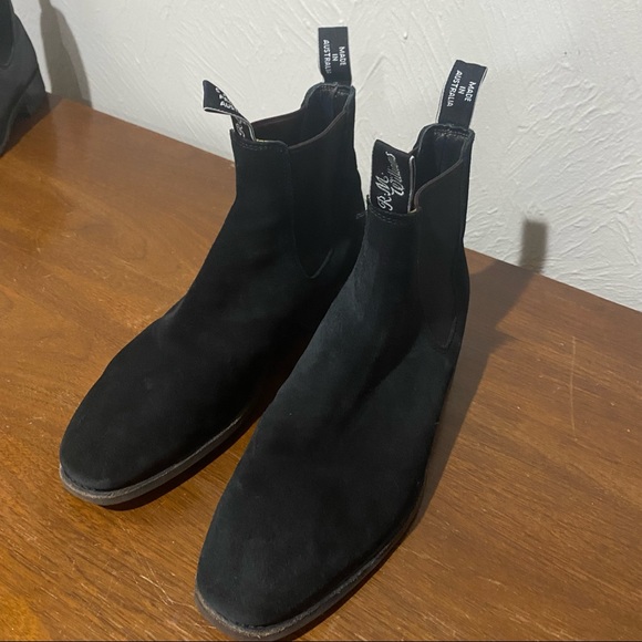 R.M Williams Comfort Craftsman Black Suede Boots US 10 - Picture 7 of 7